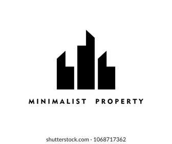 Real estate flat logo.