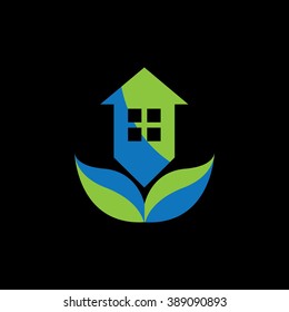 Real estate flat logo
