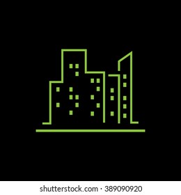 Real estate flat logo
