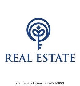 real estate flat minimalist logo design