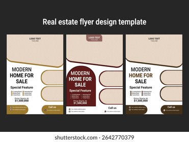 Real Estate Flyer Design bundle, property sale flyer design, flyer design for rent. residential flyer template. 
