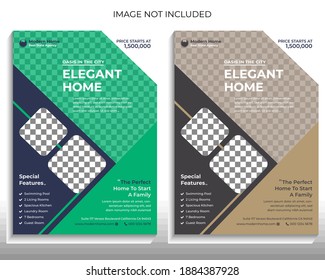 Real Estate Flyer design For company, real estate company annual report, poster, brochure.