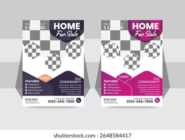 Diseño de flyer inmobiliario con editable