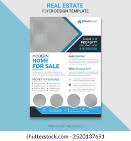 Real Estate Flyer Design, Folded Real Estate, Builder Real Estate Template, Luxury Flyer, Modern home, Vector Design, Corporate, Home, Open Sold, Rent Flyer Design.