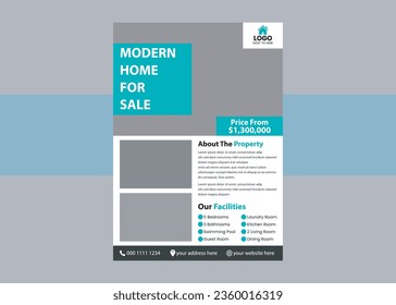 Real Estate Flyer design, poster, brochure, cover design layout.
