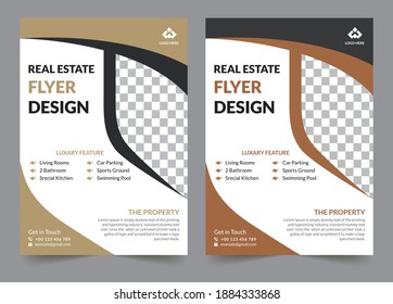 Real Estate Brochure Template Gorsel Stok Fotograf Ve Vektorleri Shutterstock