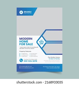 Design-Vorlage für Immobilien-Flyer