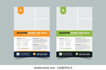 Design-Vorlage für Immobilien-Flyer
