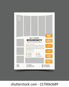 Plantilla de diseño de volante inmobiliario lista para imprimir