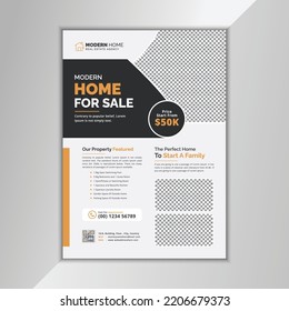 Real Estate Flyer Design Template Example Sample