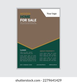 Real estate flyer design template