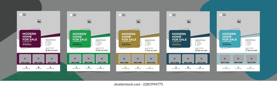 Real Estate Flyer Design Template Bundle