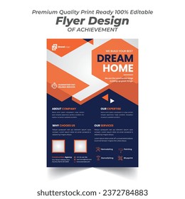 Plantilla de diseño de volante inmobiliario Dream Home Flyer Design