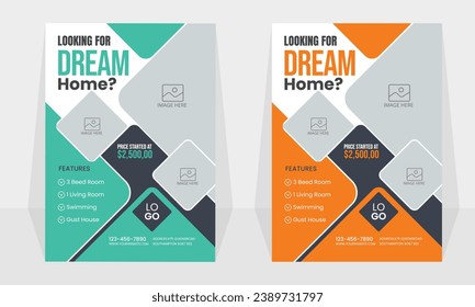 Real estate flyer design Template, modern and Corporate real estate flyer design,luxury real estate flyer design in a4