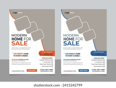 Real estate Flyer Design, Real Estate flyer template, Flyer Design template, Home Sale Flyer Design