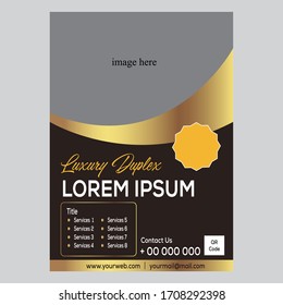 Real estate flyer design vector
