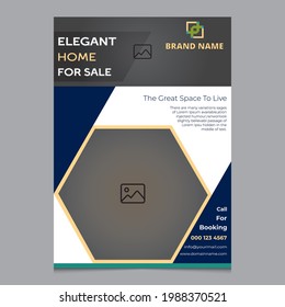Real Estate Flyer and Modern Home Sales Template.Social Media Post for Luxury House.