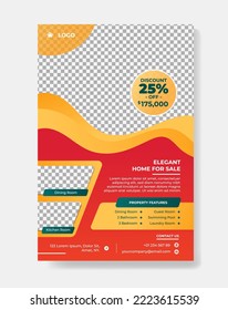 Real estate flyer poster brochure design template