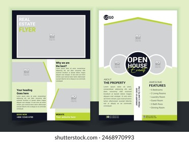 real estate flyer for real estate and property business template