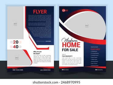 real estate flyer for real estate and property business template