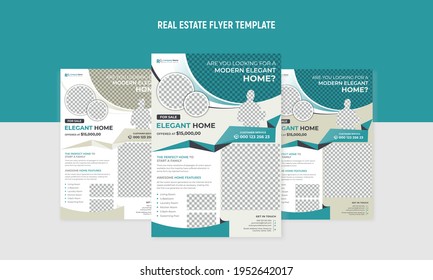Plantilla de viajero inmobiliario, 3 variación de color.
