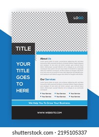 Real estate Flyer Template. A4 Real Estate Flyer Template Design. Real estate house social media post or  leaflet print template. Home sale flyer and leaflet
