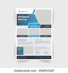 Real estate flyer template and abstract flyer template Premium Vector