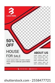 Real Estate Flyer Template. Clean, professional, readable flyer template with a large image in the background and framed spots for a person photo and thumbnails. A4 210×297 (5mm bleeds) 300 DPI CMYK