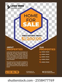 Real Estate Flyer Template. Clean, professional, readable flyer template with a large image in the background and framed spots for a person photo and thumbnails. A4 210×297 (5mm bleeds) 300 DPI CMYK