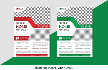 Real estate flyer  template design for realtor business advertising
