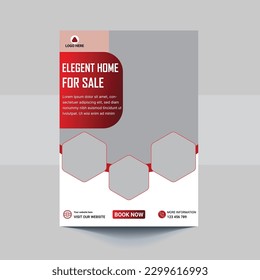 Real Estate Flyer Template Design, Corporate Colorful Real Estate Template, Unique Flyer Design, Vector Flyer, Print Ready Template,