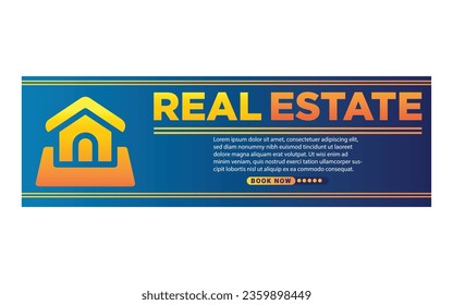Real Estate Flyer Template Design, Corporate Colorful Real Estate Template, Unique Flyer Design, Vector Flyer, Print Ready Template,