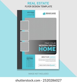 Real estate flyer template Design.