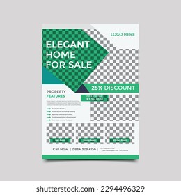 Real Estate Flyer Template Design,Real estate flyer design for home sale business company.