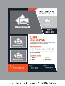Vorlage für Immobilien-Flyer in vollständig bearbeitbarem Design Sehr einzigartig 