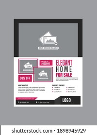 Vorlage für Immobilien-Flyer in vollständig bearbeitbarem Design Sehr einzigartig 