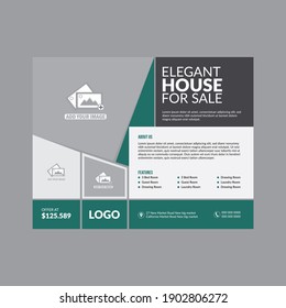Vorlage für Immobilien-Flyer in vollständig bearbeitbarem Design Sehr einzigartig 