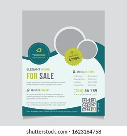 Real Estate Flyer Template, Interior Flyer Design, Real Estate Poster and Brochure Cover Design