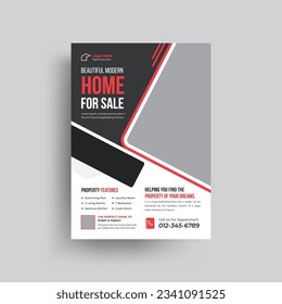 Plantilla de viajero inmobiliario, Diseño de vectores, volante, plantilla de viajero inmobiliario corporativo, volante de casa para la venta, afiche, banner, diseño de anuncios en medios sociales