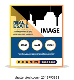 Real Estate Flyer Template, Vector Design, Corporate Real Estate Flyer Template, Flyer Design,