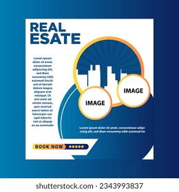 Plantilla de viajero inmobiliario, Diseño de vectores, Plantilla de viajero inmobiliario corporativo, Diseño de volante,