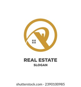 Real Estate Gold Circle round logo