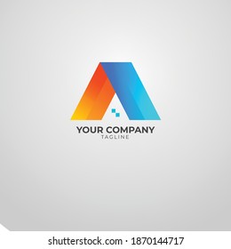 Real estate gradient logo design Premium Vector . Suitable for your company in the field Real Estate