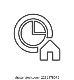 Real Estate Graph Report Icon