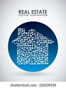 real estate graphic design , vector illustration