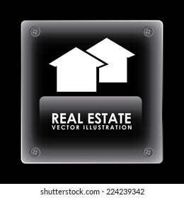 real estate graphic design , vector illustration
