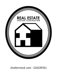 real estate graphic design , vector illustration