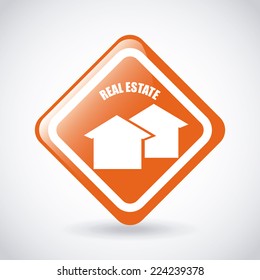 real estate graphic design , vector illustration