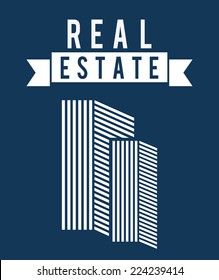 real estate graphic design , vector illustration