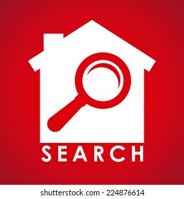 real estate graphic design , vector illustration